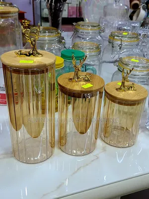 Storage Jars for Storing, Candy, Pasta, Nuts and Oatmeal,