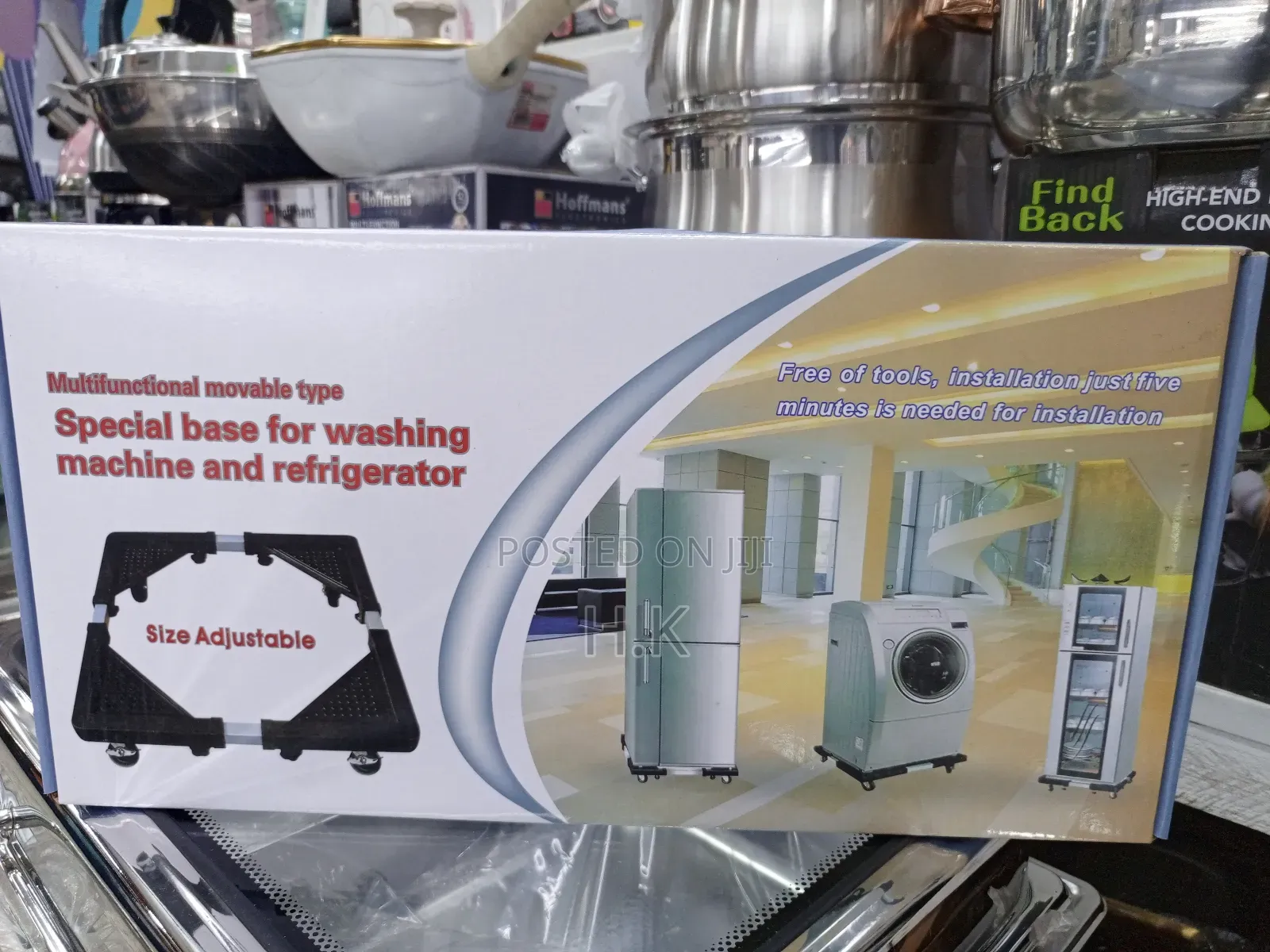 Adjustable Base Stand With Wheels for a Washing Machine66*66