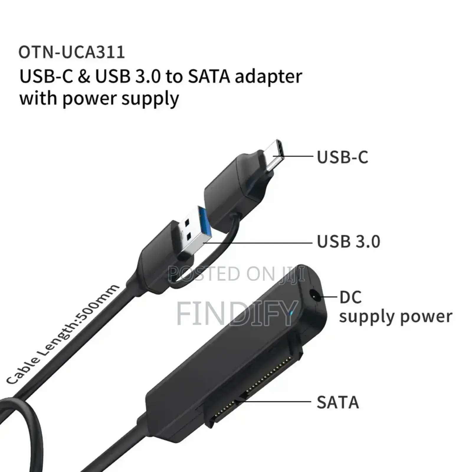 USB-C USB 3.0 to SATA Adapter
Otn-Uca311