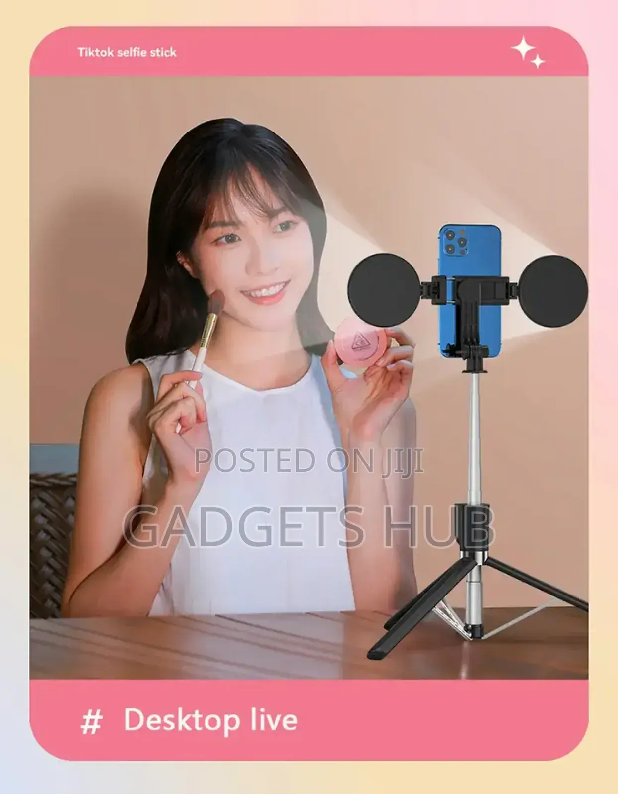 Phone Holder Selfie Stick for Tiktok Live Tripod Stand