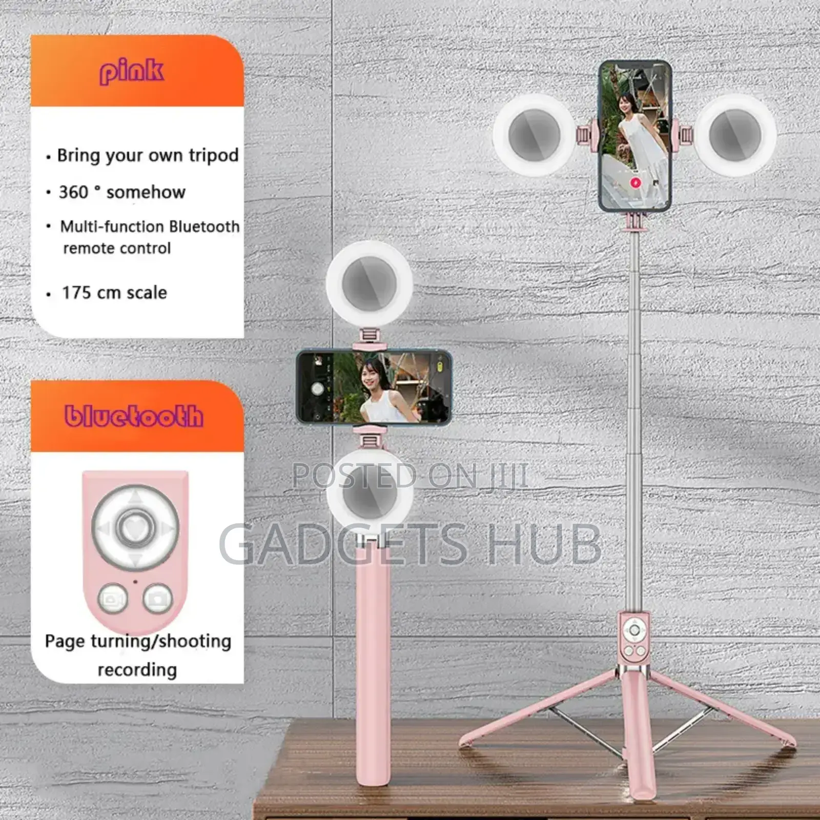 Phone Holder Selfie Stick for Tiktok Live Tripod Stand