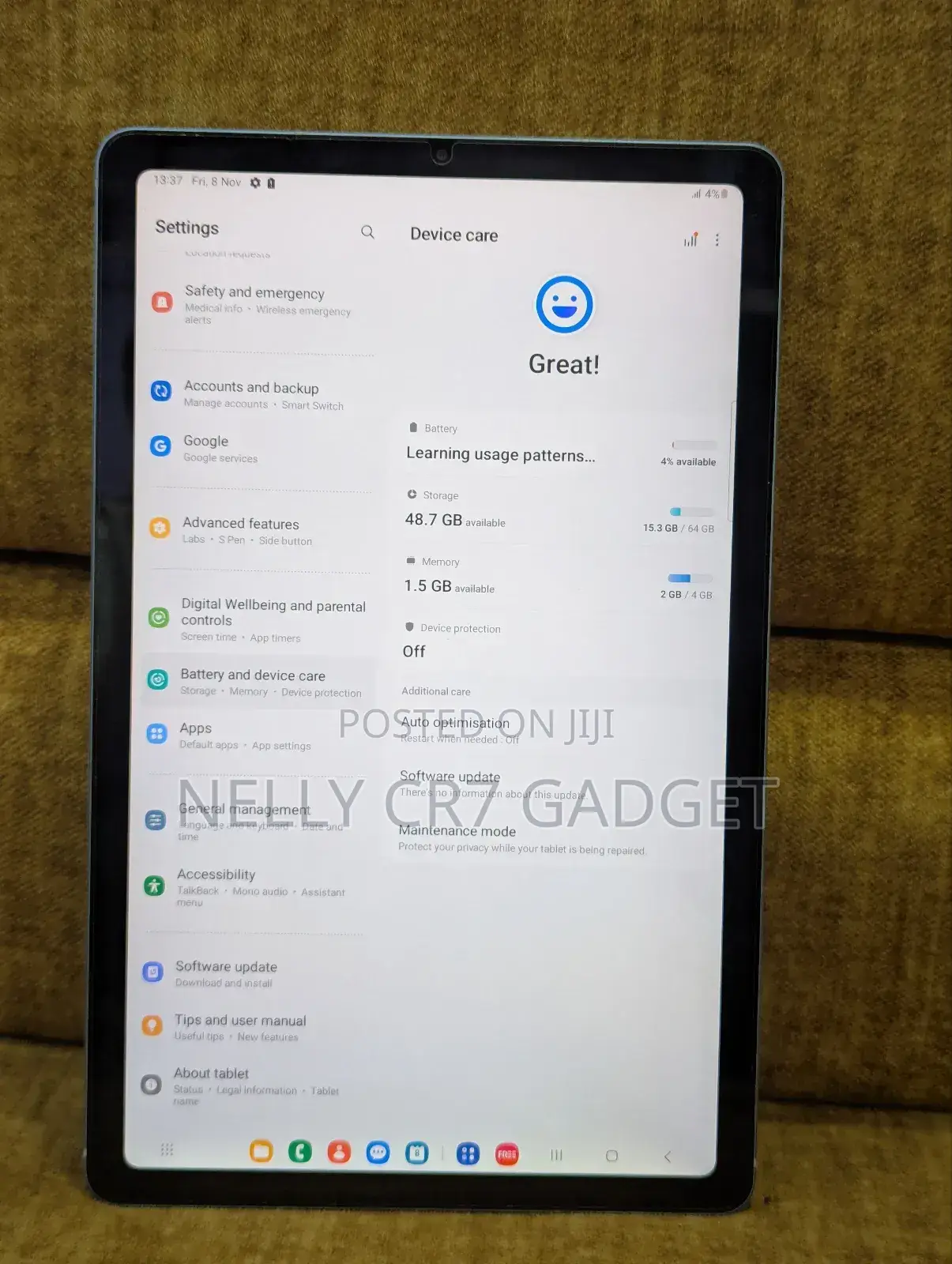 Samsung Galaxy Tab S6 Lite 64 GB Gray