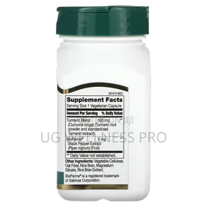 Turmeric Plus Black Pepper Extract, 500 Mg, 60 Veg Caps
