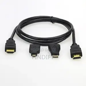 3 in 1 HDMI Cable 1.5m MINI HDMI Female to Micro Male Header