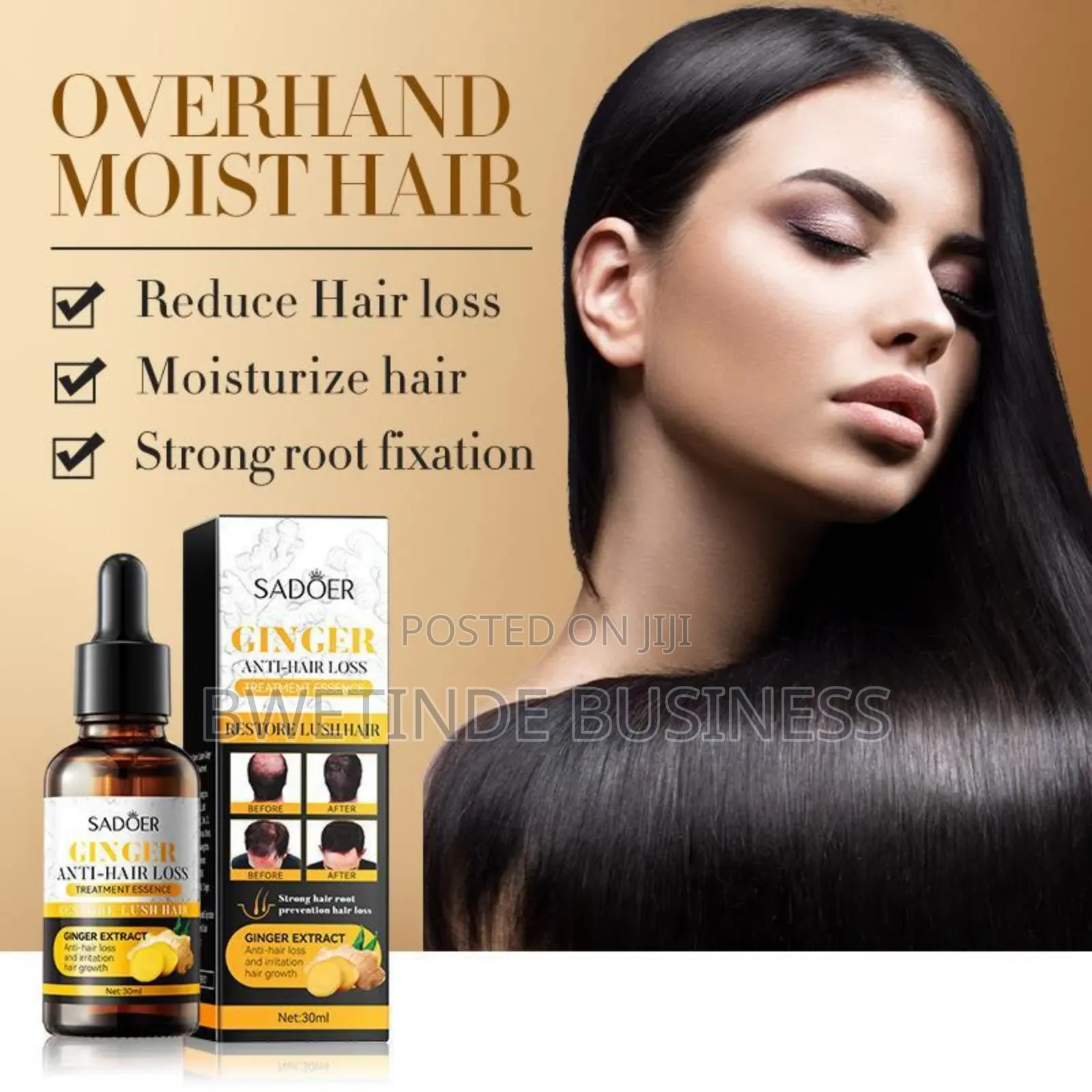 Ginger Anti-Hair Loss Oil Essence 30ml
