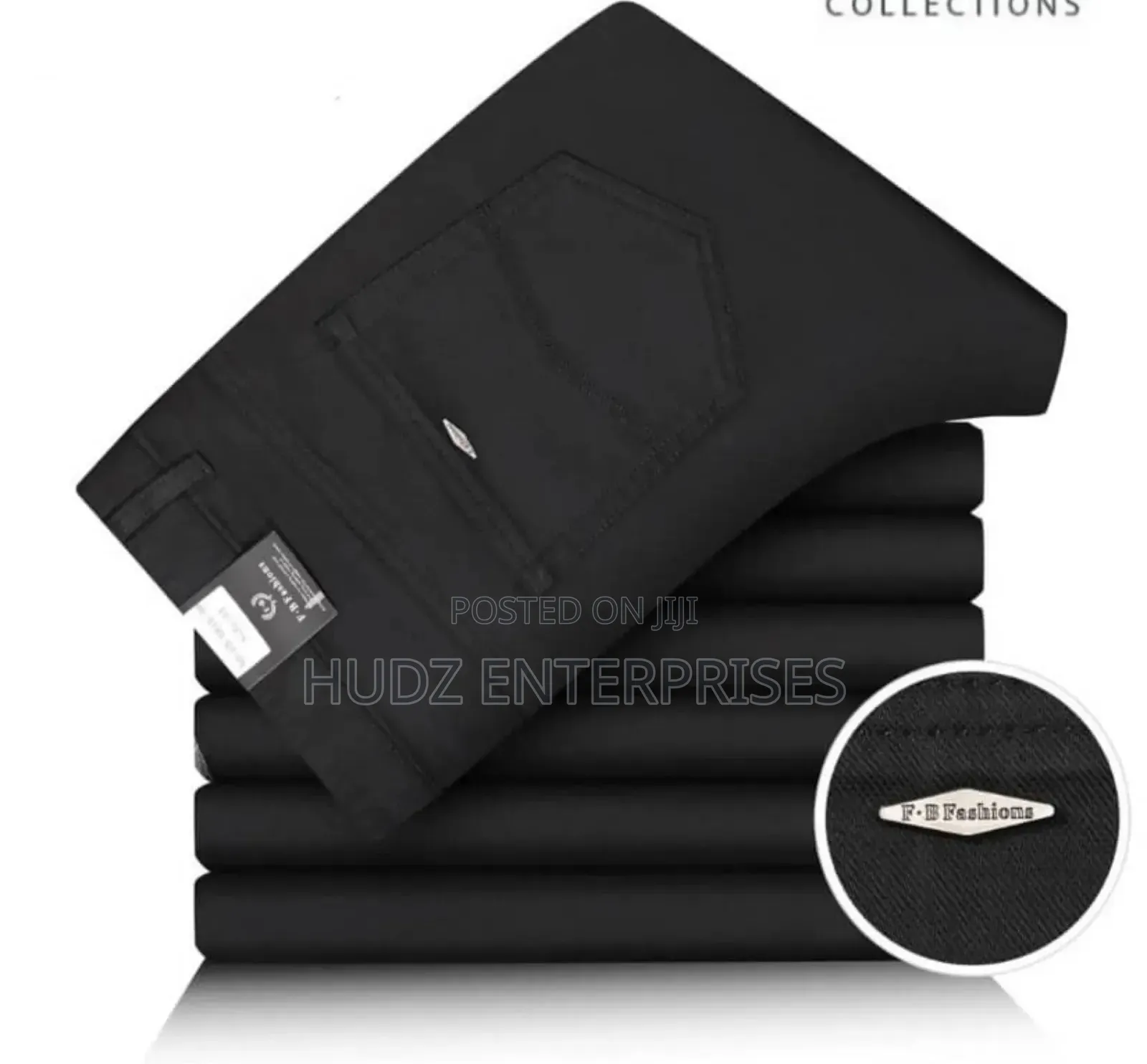 Black Jean Pants With Small and Giant Sizes
