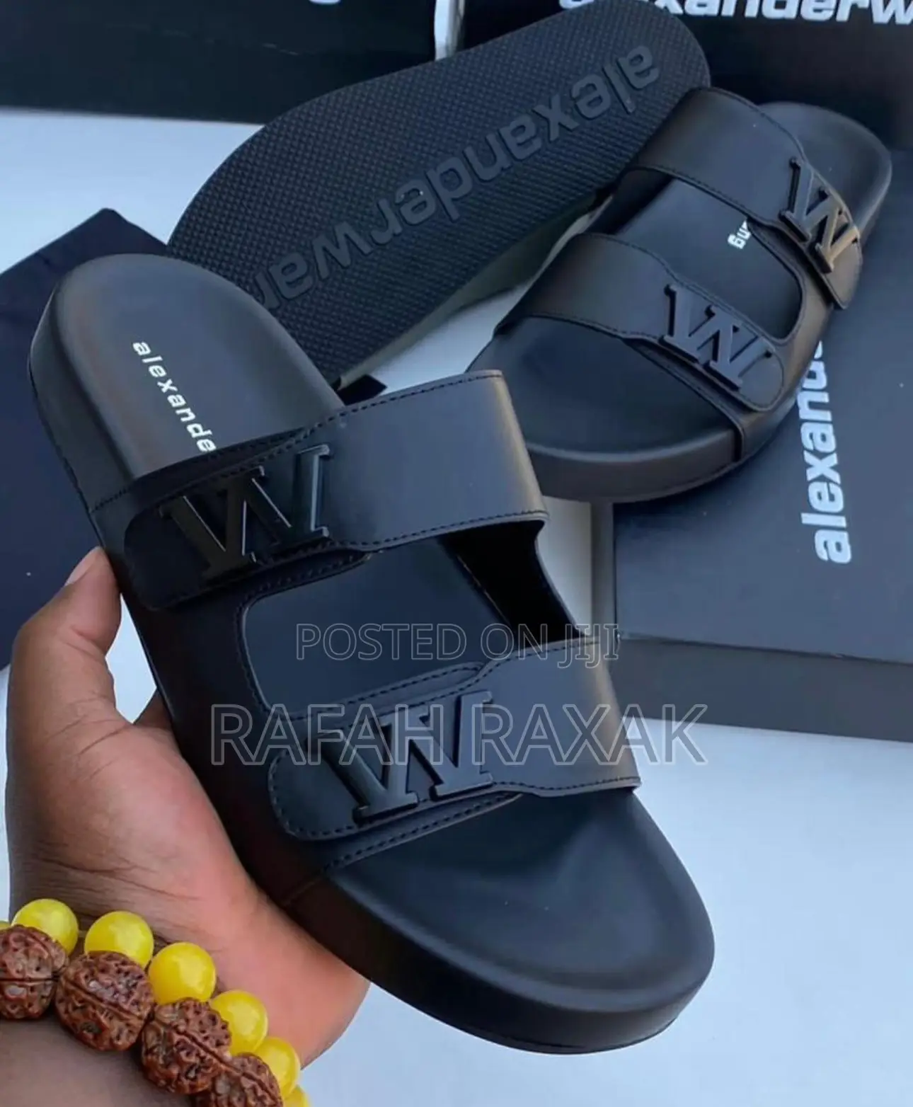 Original Triple Black Alexander Wang Pam Luxury Sandals