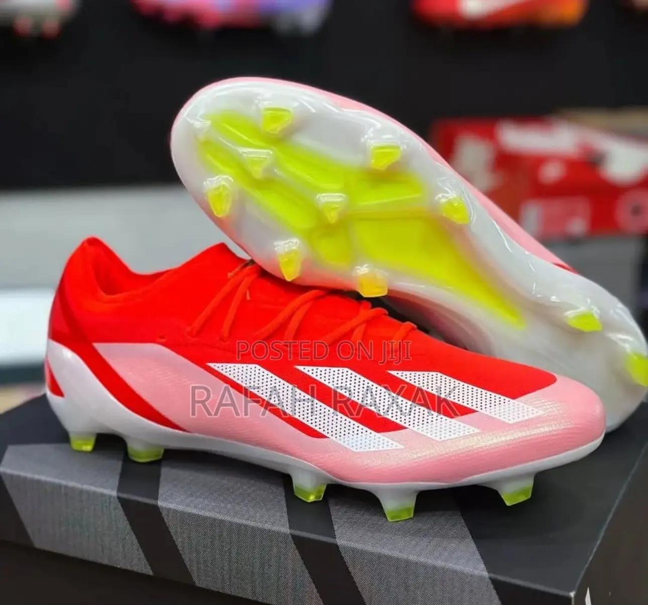 Orange Adidas X Crazyfast Elite Firm Ground Football Shoes
