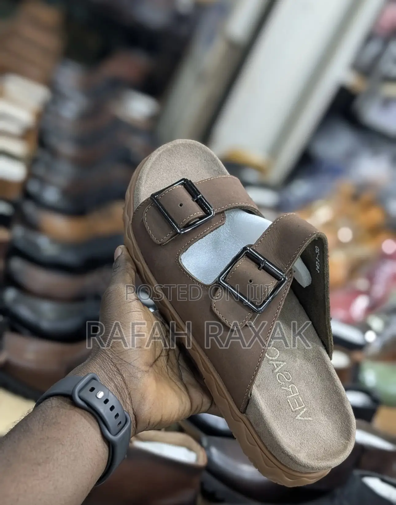 Original Men’S Versace Luxury Double Strap Sandals