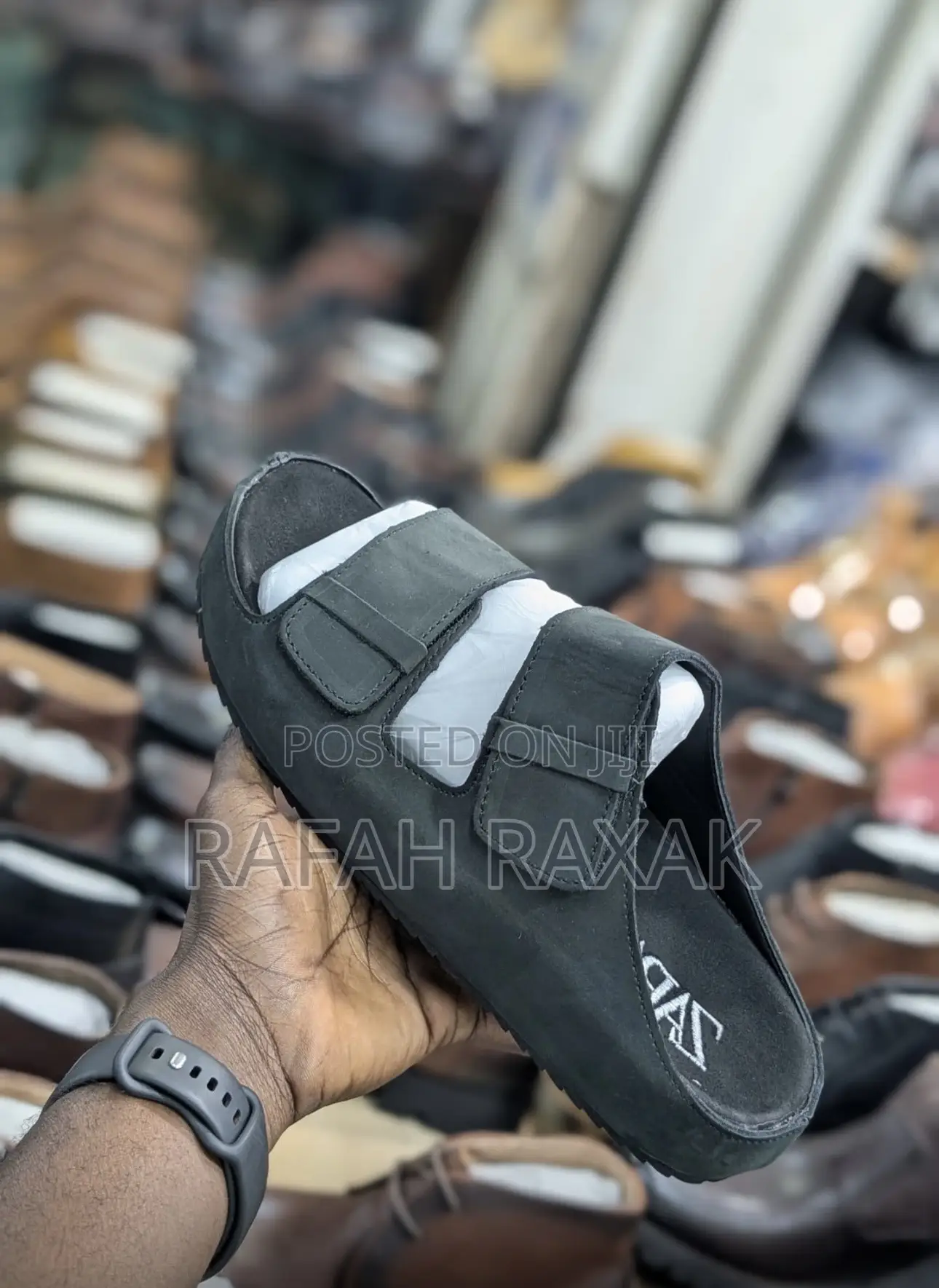 Original Black Men’S Zara Double Strap Luxury Sandals