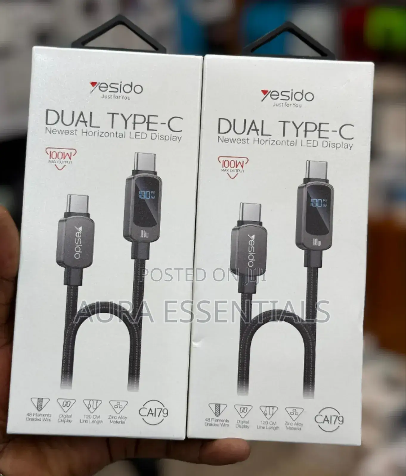 Yesido Type-C to C 100W (1.2M)