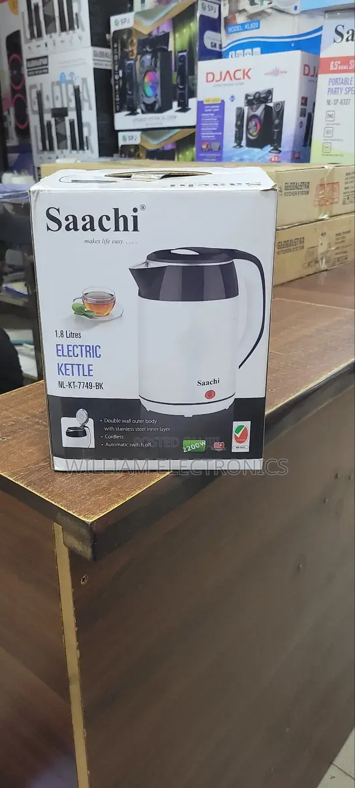 Built in Dry-Boil Sensor Kettle/Nl-Kt-7749 Saachi Kettle
