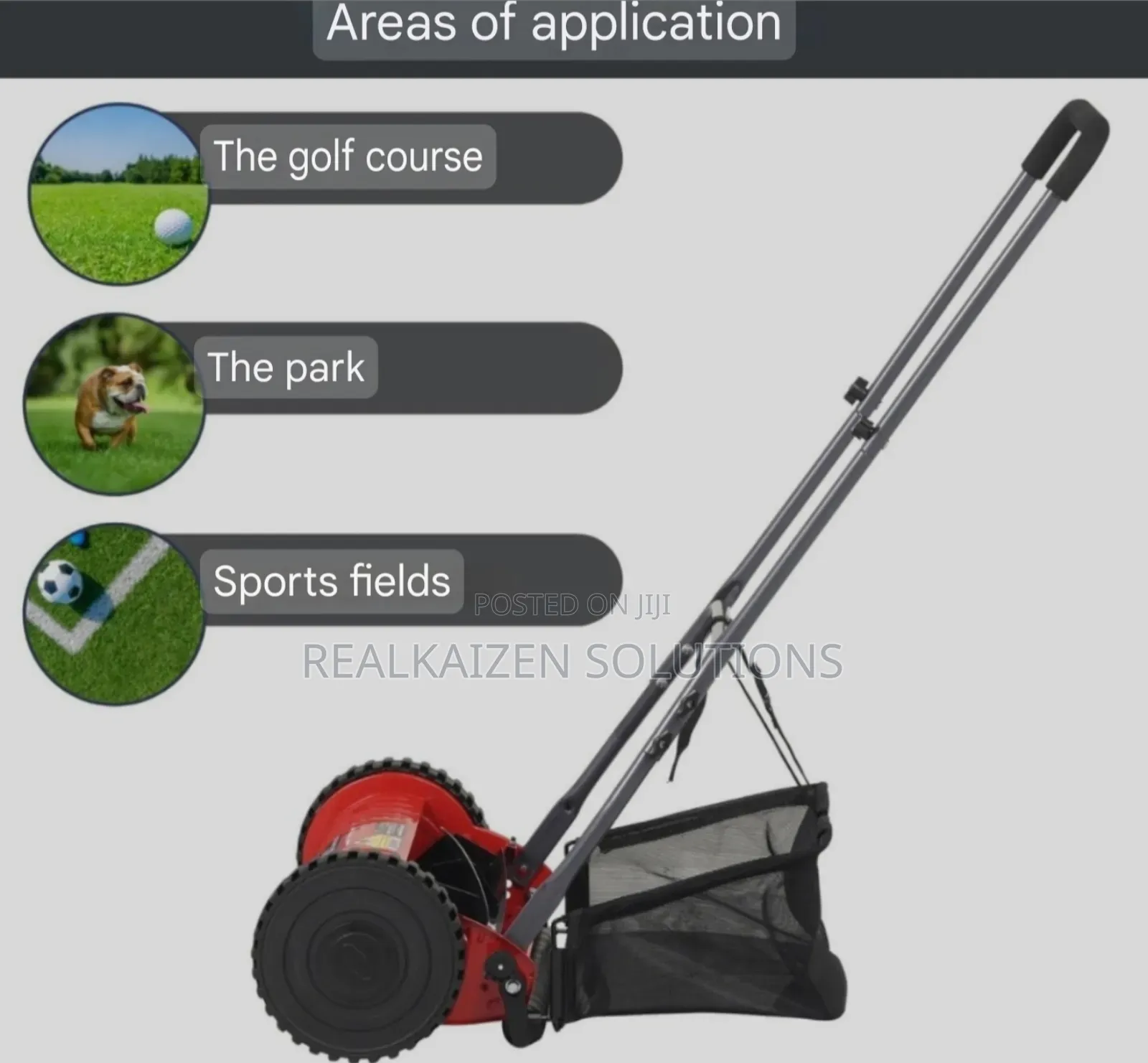 German STAHLMANN Royalcut 35L Manual Push Lawn Mower 40cm