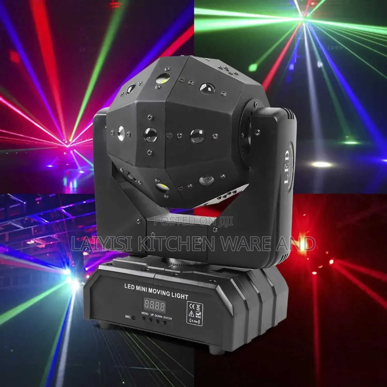 12pieces Led 3in1 Shaking Head Laserdyeing Strobe Light