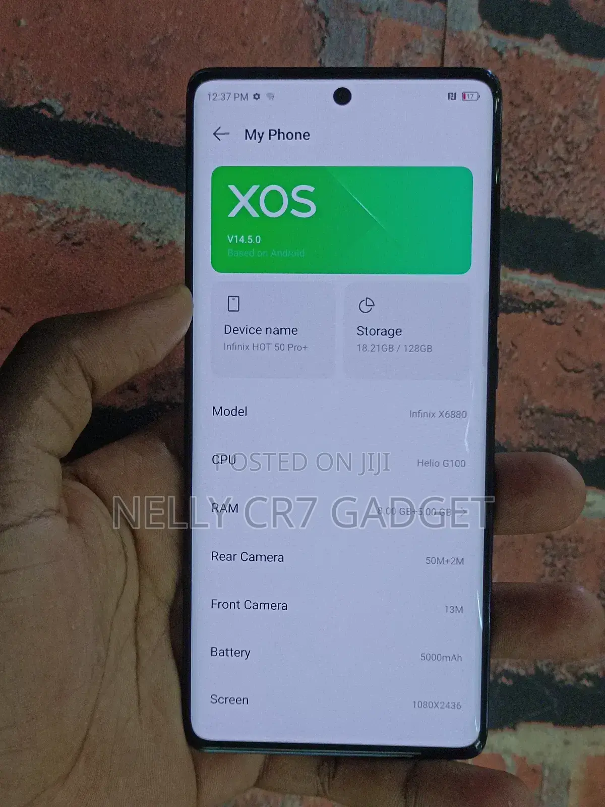 Infinix Hot 50 Pro+ 4G 128 GB Black