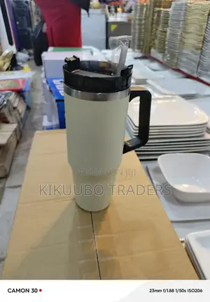 Insulated Thermo Travel Cup With Straw