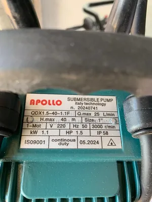 Water Pump.40m Apollo Brand 100% Copper