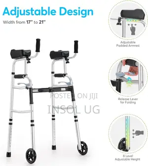 Foldable Stand Up Walking With Armrest Pad