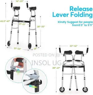 Foldable Stand Up Walking With Armrest Pad