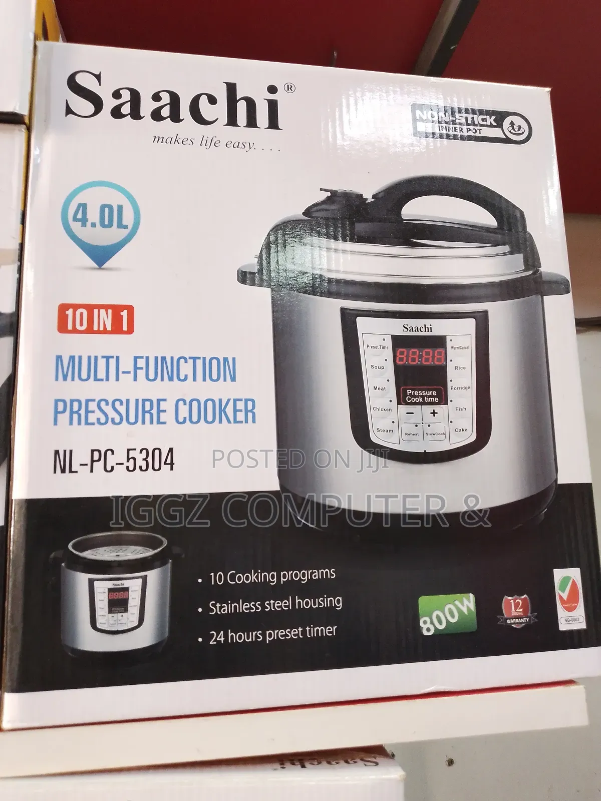 Saachi 4.0L 10 in 1 Pressure Cooker