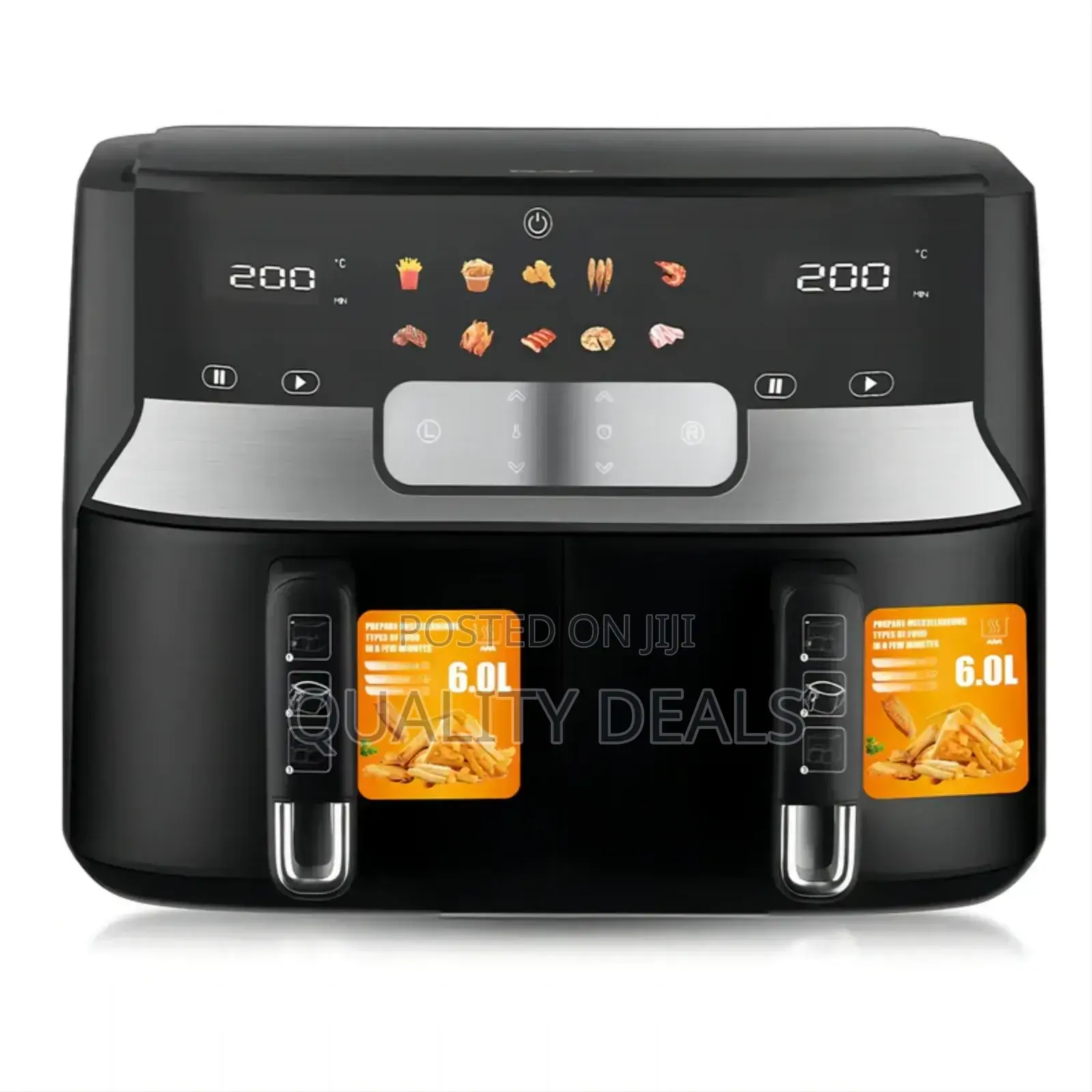 RAF 12L Air Fryer With Double Drawer