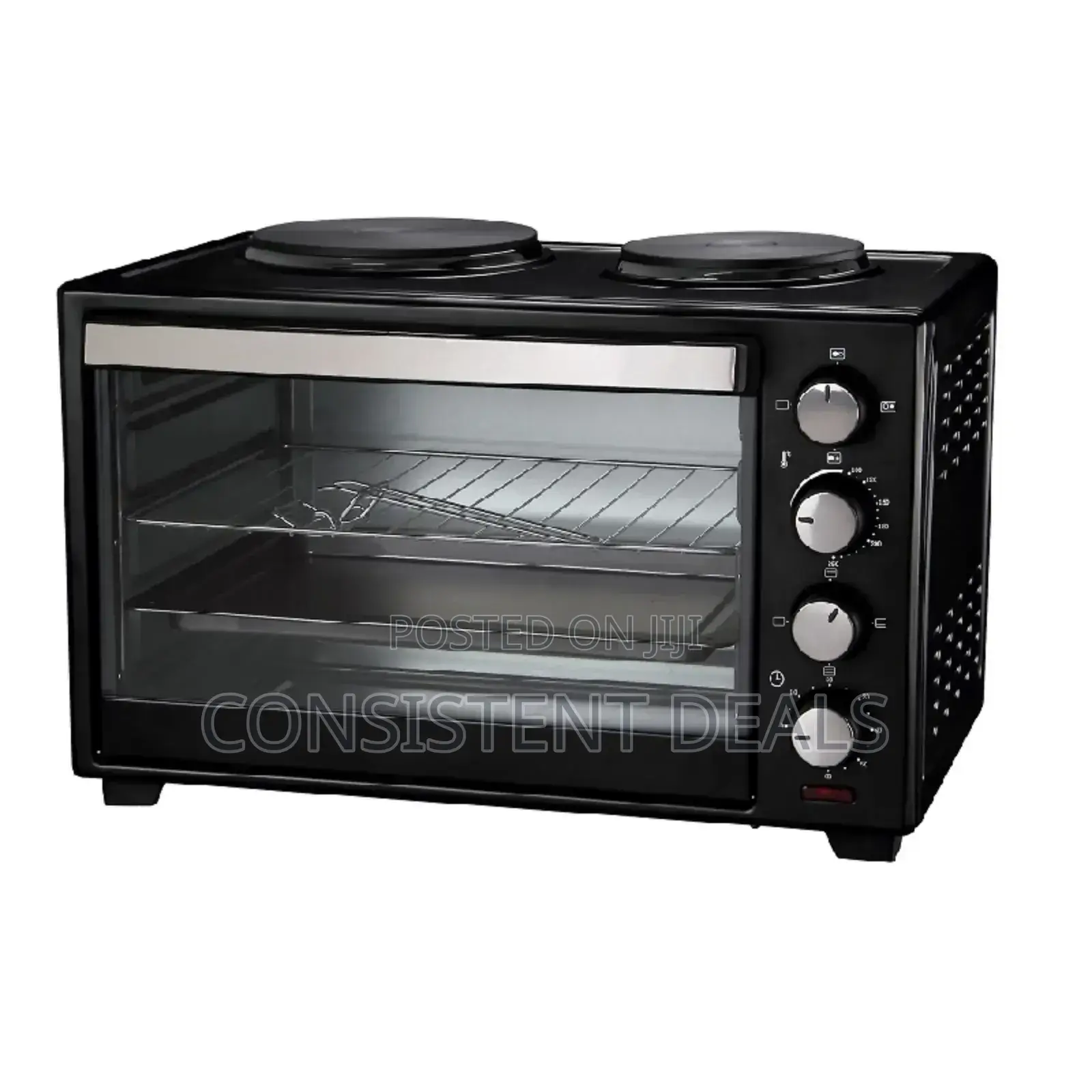 Electric 50 Litres Grill Oven Cooker With 2 Hot Planes
