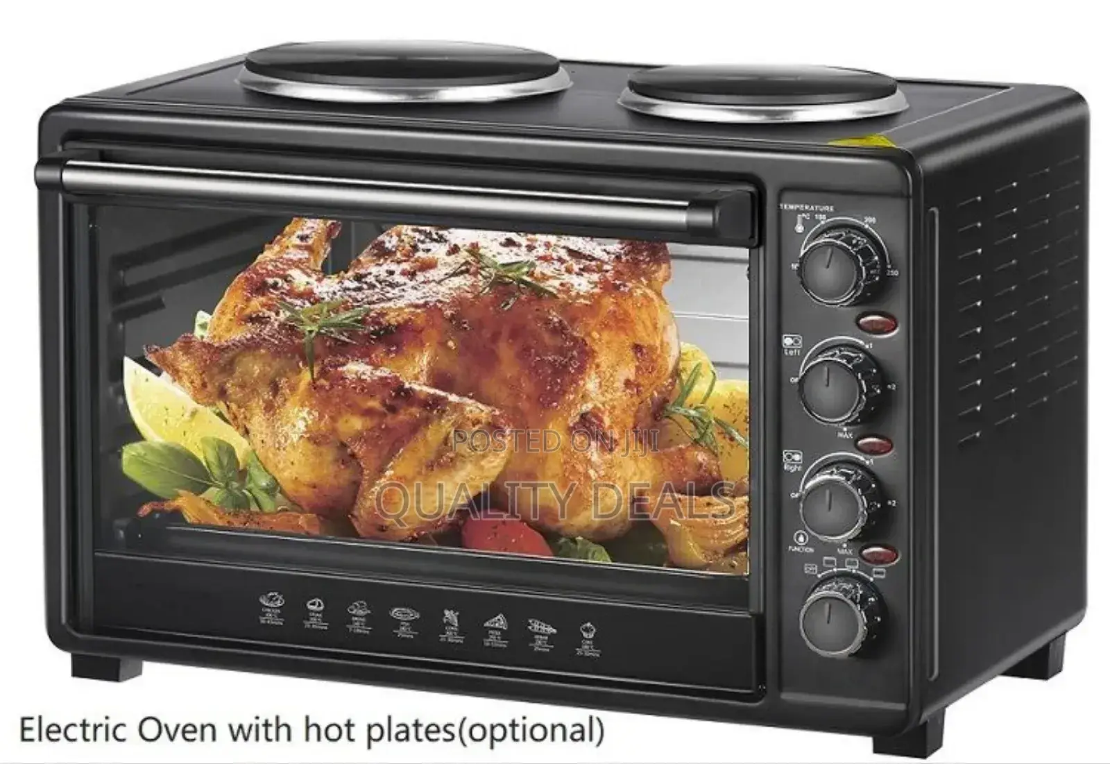 Boma 50litres Electric Grill Oven Cooker With 2 Hot Plates