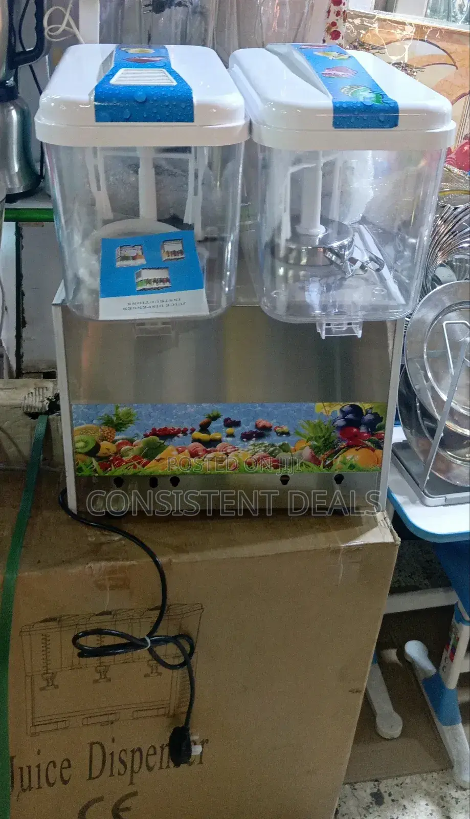 Double Electric Juice Beverage Dispenser