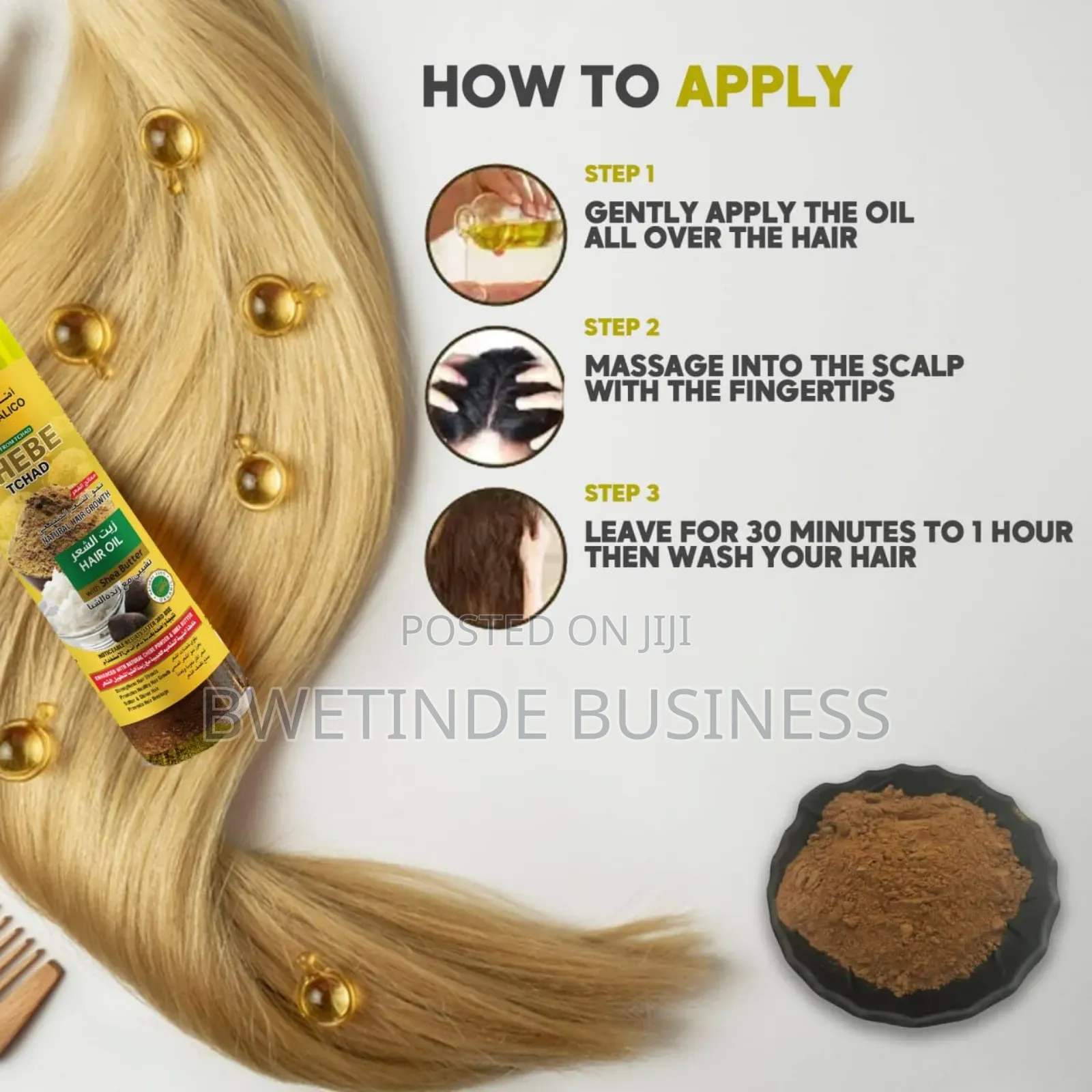 Chebe Hair Grower Alopecia, Treatment for Both Men Women