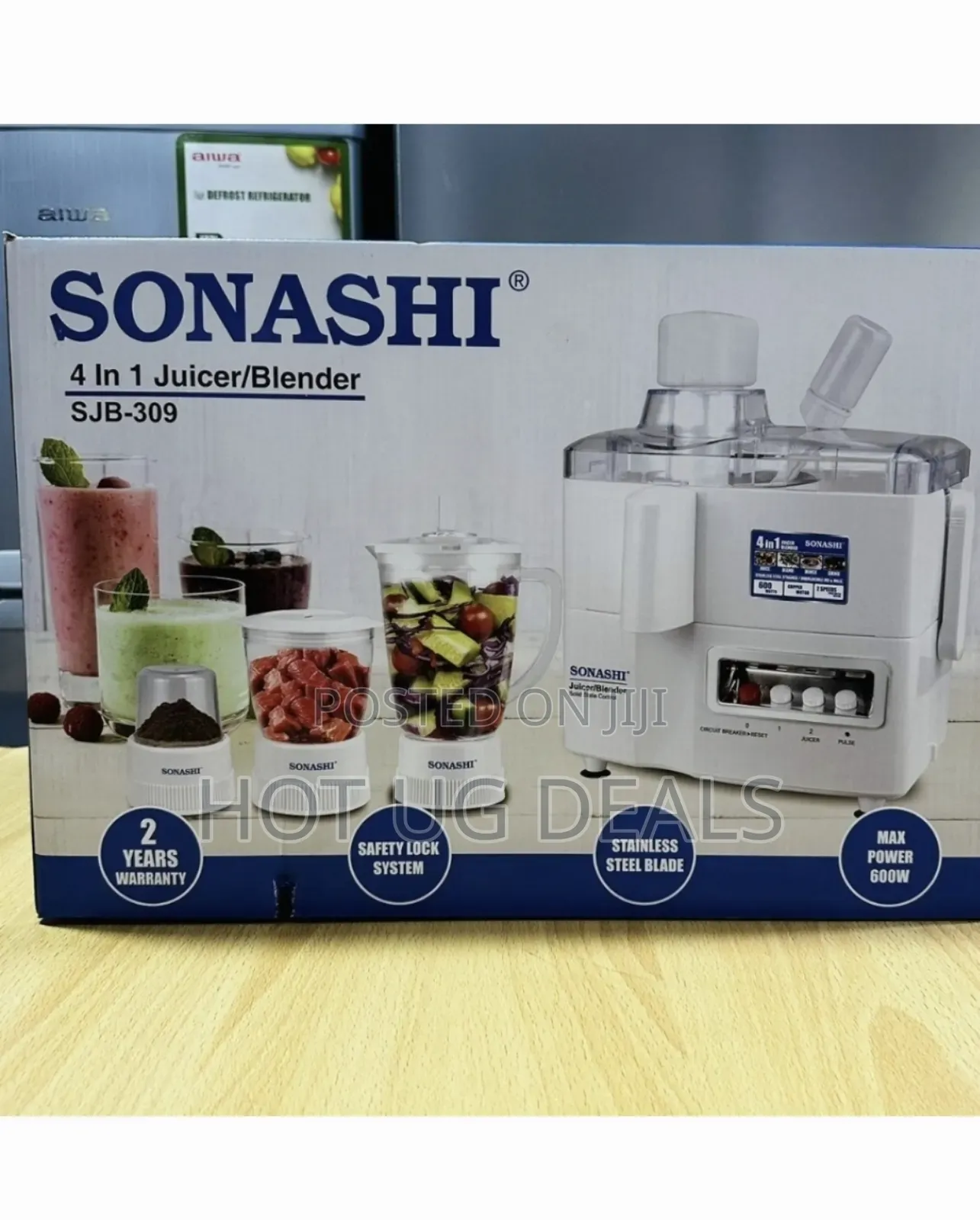 Sonashi 4 In1 Juicer Blender 600w | Sjb-309