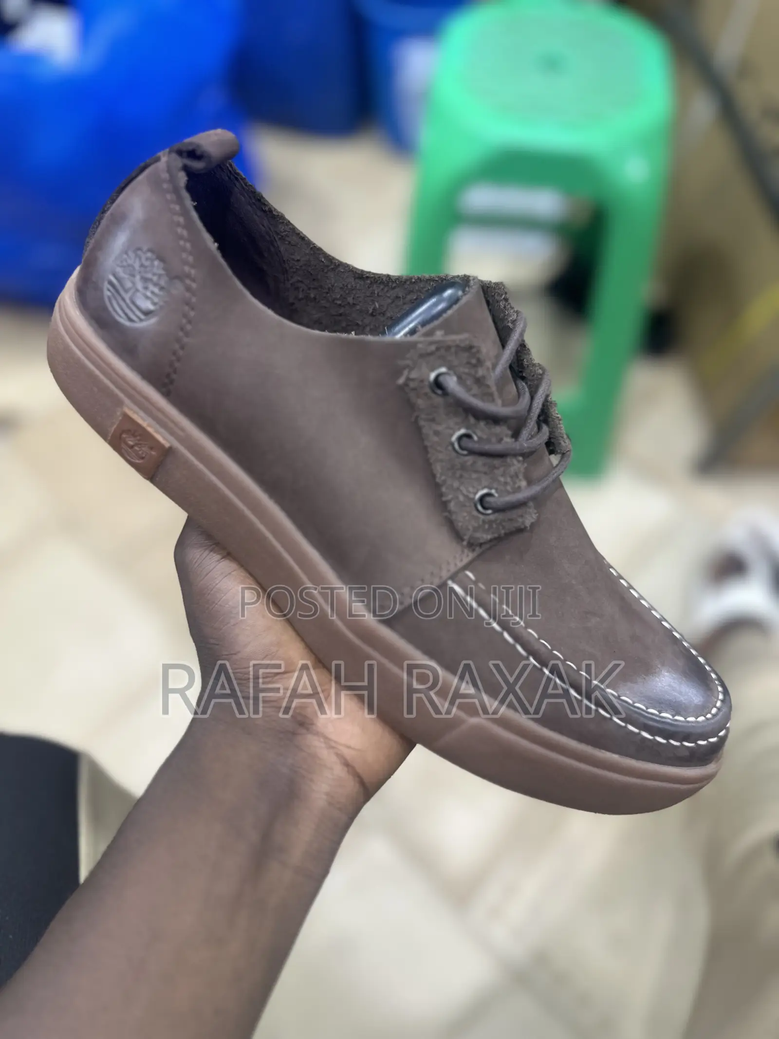 Original Coffee Brown Timberland Low Casual Leather Shoes