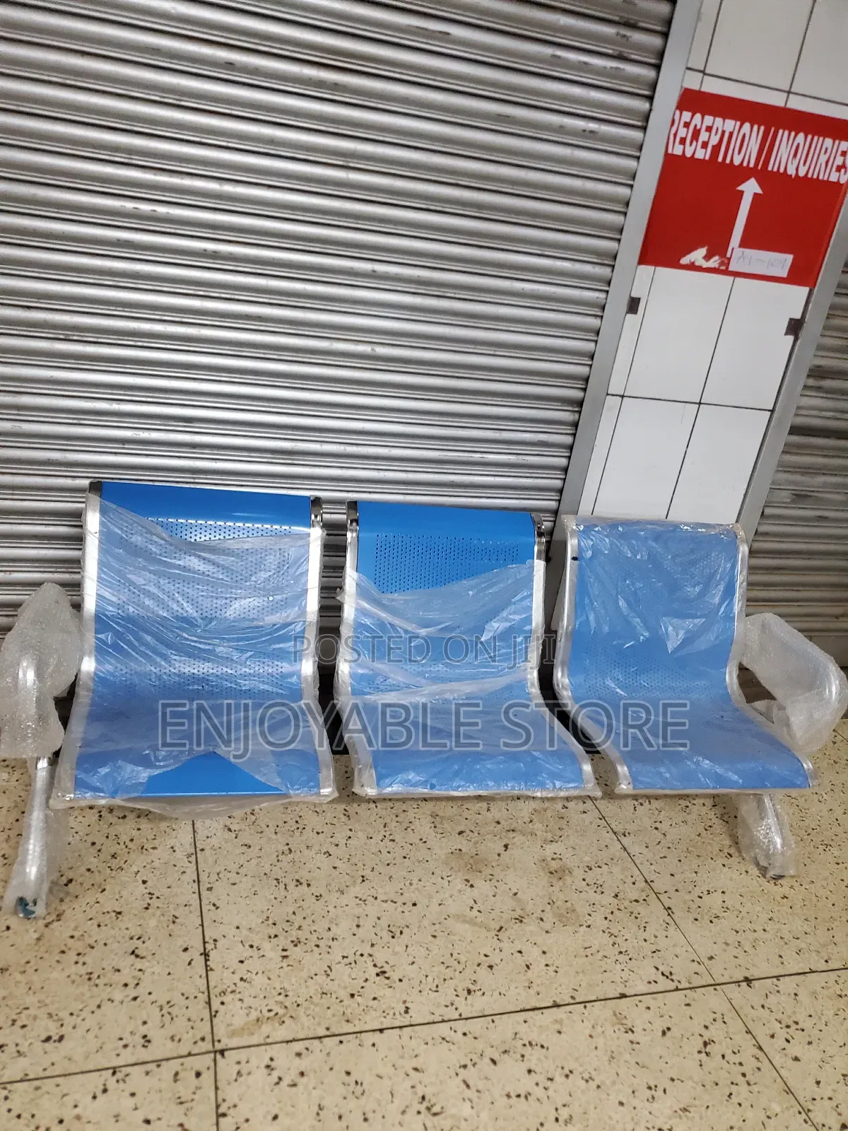 Blue Waiting Chair 3_seater