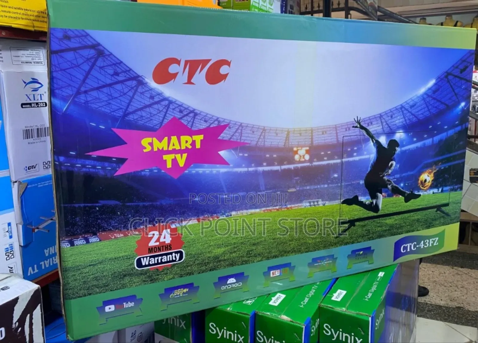 CTC 43 Inch Smart Tv/ 43" Android Tv With 2 Years Warranty