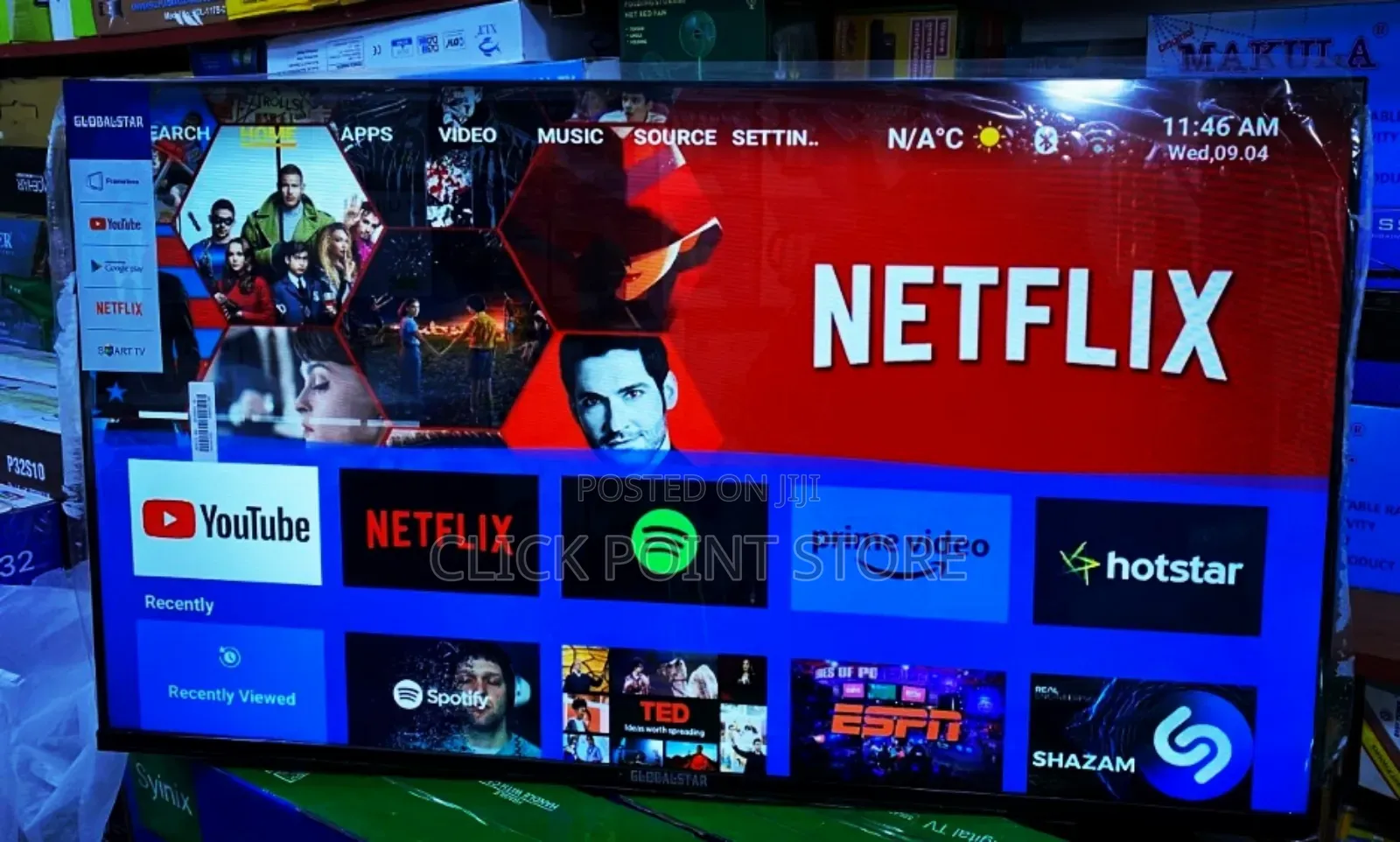 Globalstar Digital Smart Tv With Android 43 Inch Tv / 43" Tv
