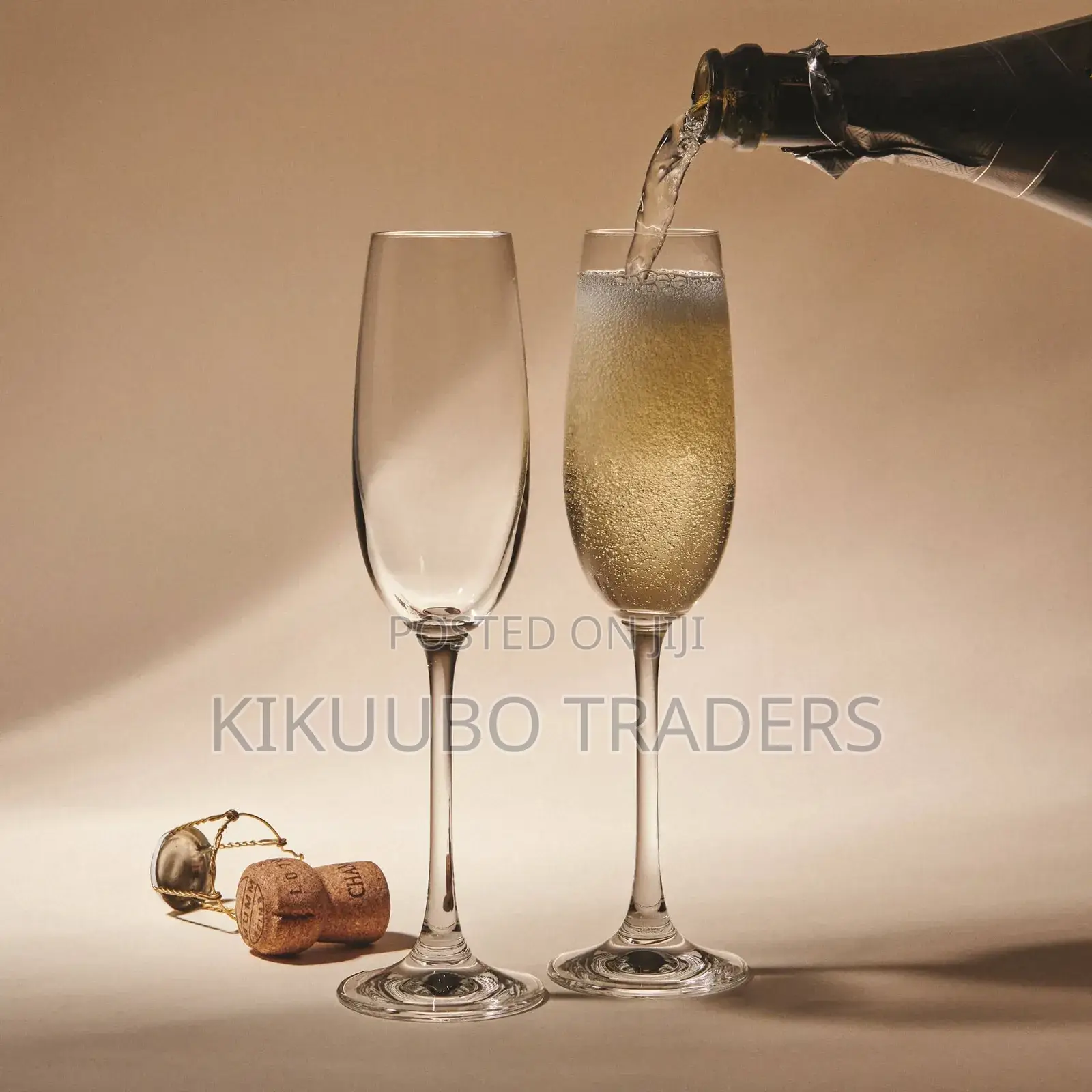 6pcs Long Stem Champagne Glasses