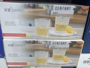 6pcs Diamond Crystal Whiskey Glasses
