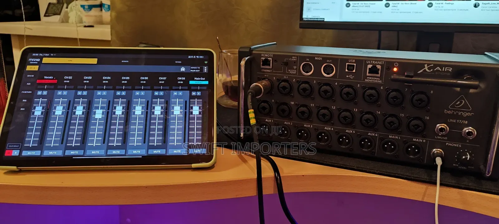 Behringer Xr18 Digital Mixer X Air Midas iPad Android Tablet