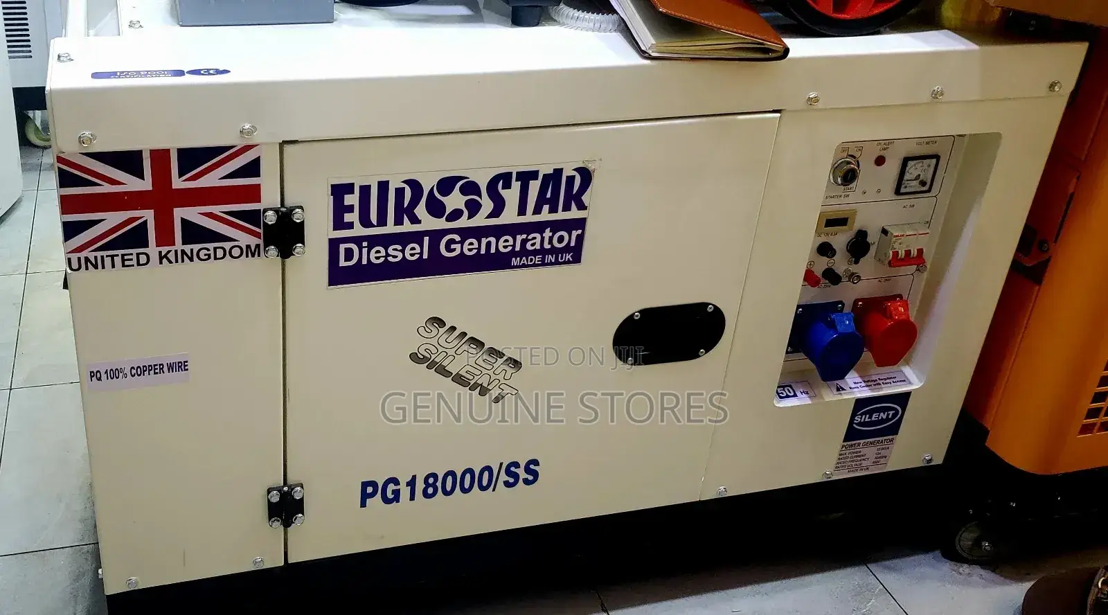 12.5kva Eurostar 3 Phase Generator/ Super Silent Pg18000/Ss