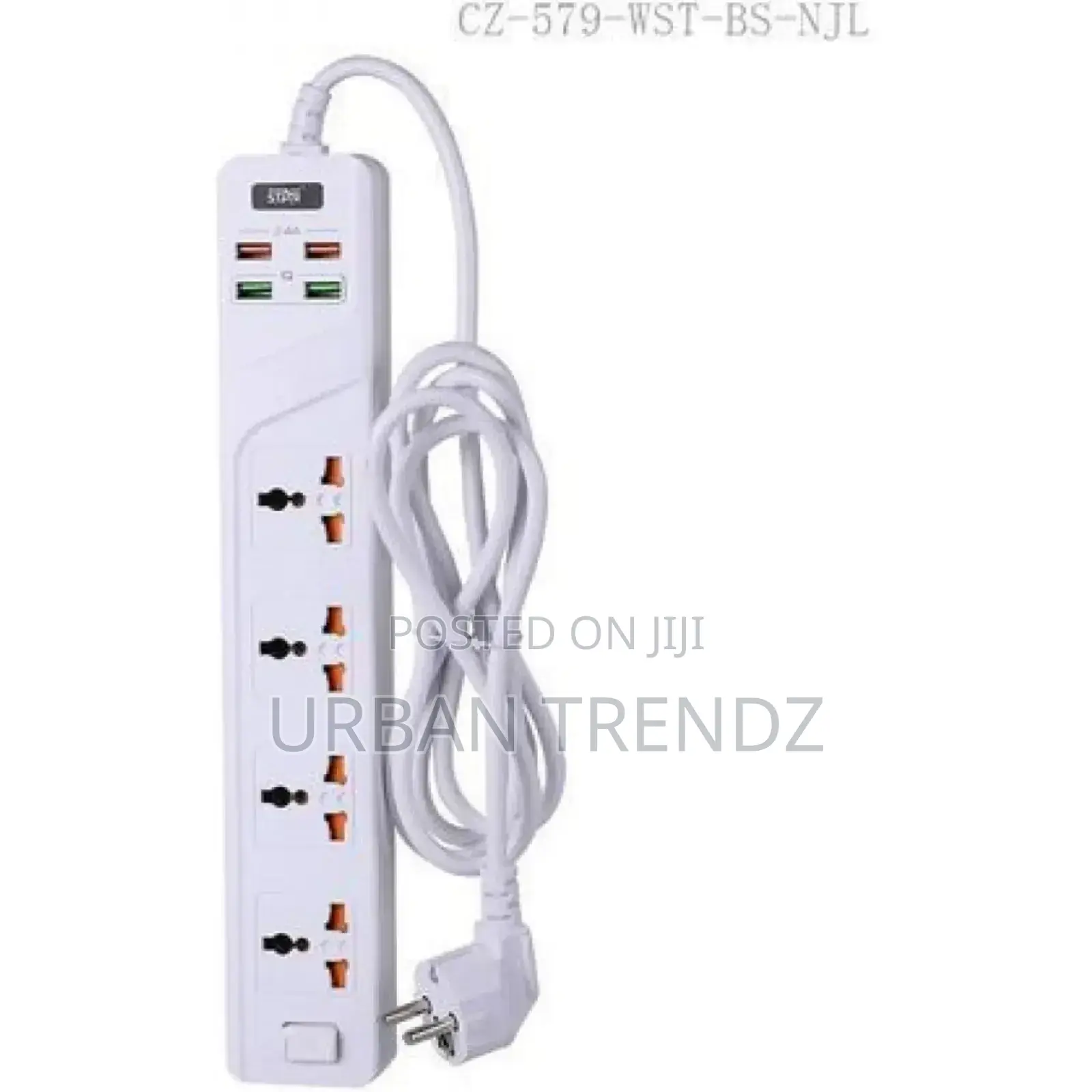 Winningstar 8 Ways Strip 4 USB Port Extension Power Socket