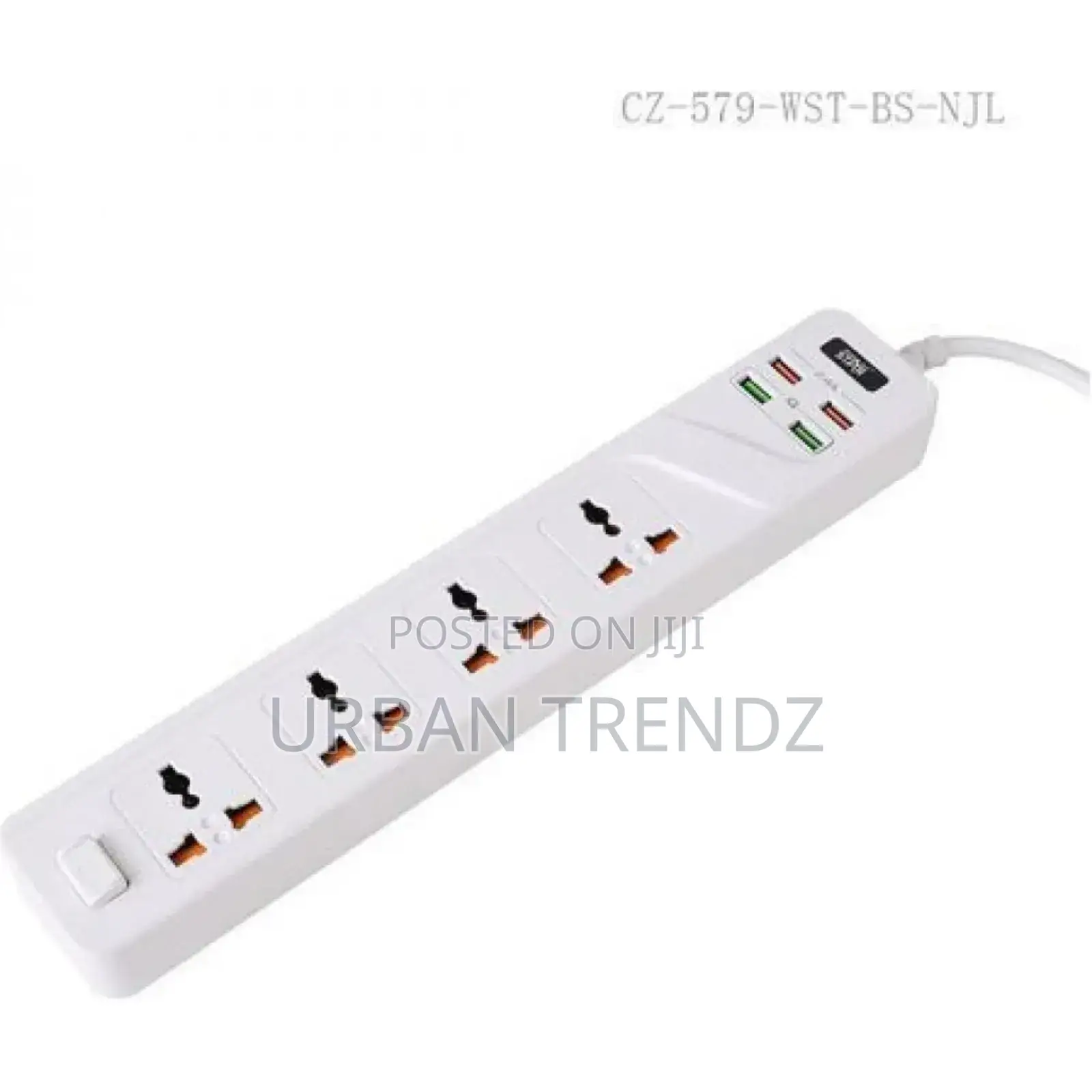 Winningstar 8 Ways Strip 4 USB Port Extension Power Socket