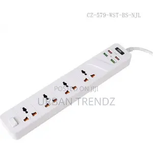 Winningstar 8 Ways Strip 4 USB Port Extension Power Socket