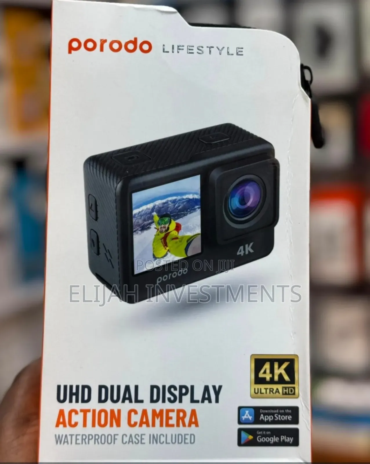 Porodo UHD Dual Display Actio Camera