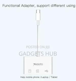 3 in 1 Type C SD TF Card Reader