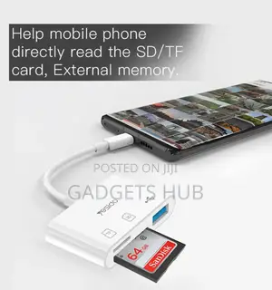 3 in 1 Type C SD TF Card Reader