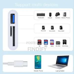 3 in 1 Type C SD TF Card Reader