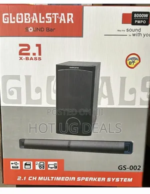 Global Star 2.1 Soundbar With Deep Bass Clear Audio