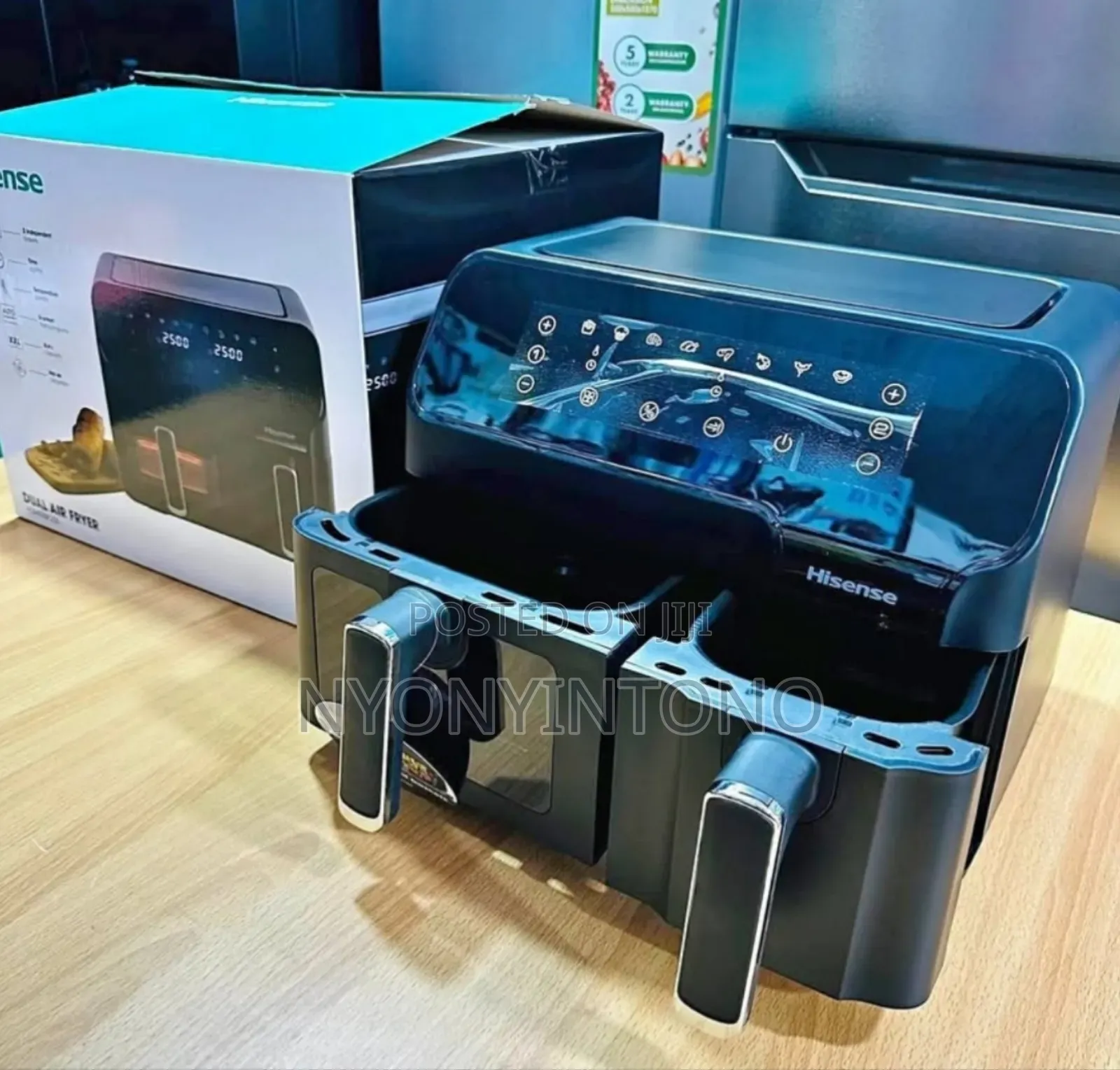 Hisense 8.8liters Double Digital Air Fryer