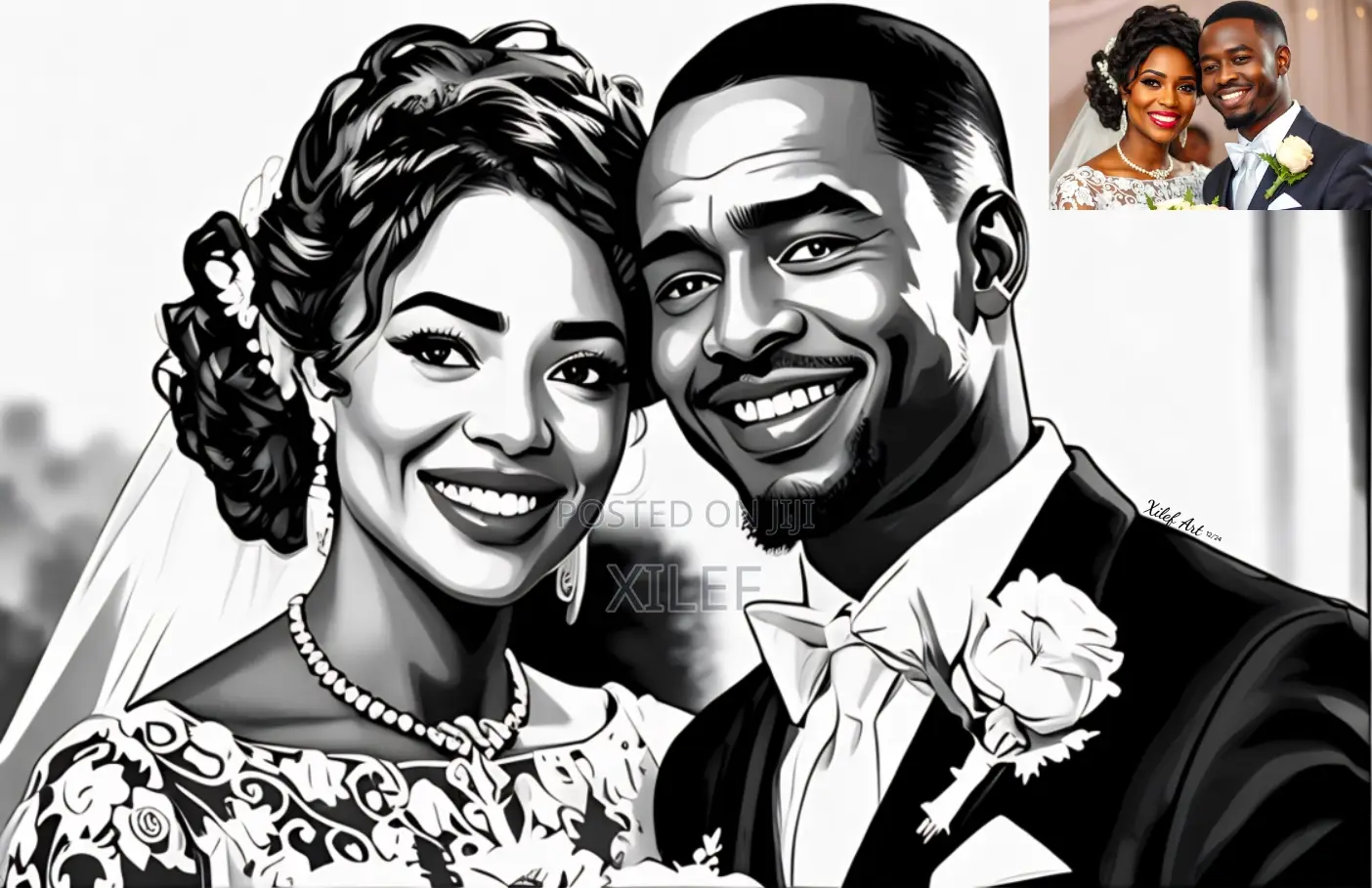 The Perfect Wedding Gift (Realistic Pencil Art Portrait)