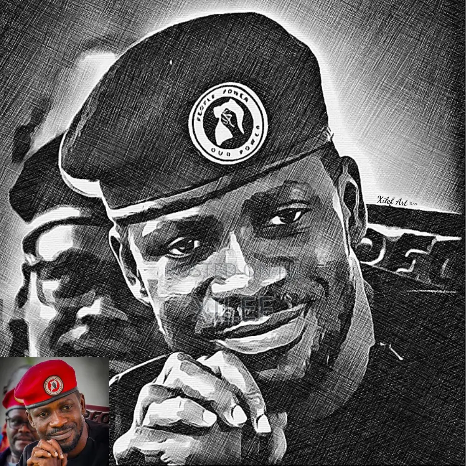 Bobi Wine's Wall Art Portrait — Let's Draw Yours
