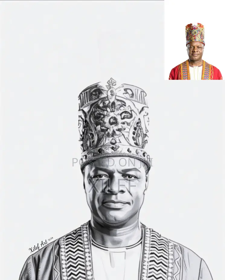 Kabaka and Nnabagereka Wall Art Portrait — Let's Draw Yours